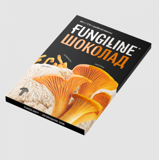 Грибной шоколад Fungiline • 40 грГрибной шоколад Fungiline • 40 гр